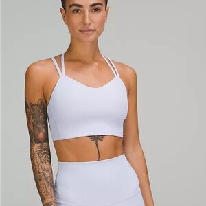 Lululemon like a cloud Longline ribbed bra b/c cup pastel blue